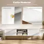 Mueble de TV Moderno con 2 Puertas 2 Estantes Abiertos Orificios Pasacables para TV 65 Pulgadas 140x38x45,9 cm Blanco Mueble de TV Moderno con 2 Puertas 2 Estantes Abiertos Orificios Pasacables para TV 65 Pulgadas 140x38x45,9 cm Blanco