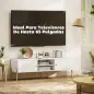 Mueble de TV Moderno con 2 Puertas 2 Estantes Abiertos Orificios Pasacables para TV 65 Pulgadas 140x38x45,9 cm Blanco Mueble de TV Moderno con 2 Puertas 2 Estantes Abiertos Orificios Pasacables para TV 65 Pulgadas 140x38x45,9 cm Blanco