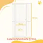 Barrera para Perros Extra Alta con Ancho Ajustable 77-104 cm Separación 3,5 cm con Montaje a Presión Extensiones Blanco