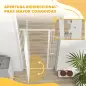 Barrera para Perros Extra Alta con Ancho Ajustable 77-104 cm Separación 3,5 cm con Montaje a Presión Extensiones Blanco
