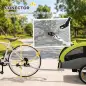 Remolque de Bicicleta Perros 2 en 1 Carrito Perros Medianos Plegable con Suspensión Neumáticos Grandes Ventanas Verde Remolque de Bicicleta Perros 2 en 1 Carrito Perros Medianos Plegable con Suspensión Neumáticos Grandes Ventanas Verde
