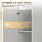 Armario de Baño Alto con Cajón Diseño Acanalado Estante Ajustable Estantes Abiertos para Espacios Pequeños Blanco Armario de Baño Alto con Cajón Diseño Acanalado Estante Ajustable Estantes Abiertos para Espacios Pequeños Blanco