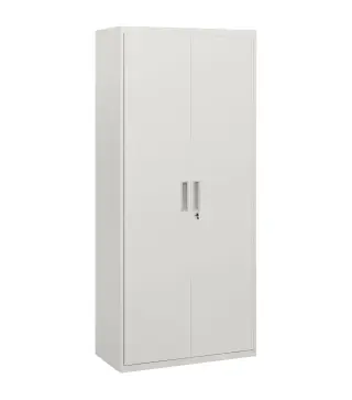 Archivador con Llave Estantes Ajustable Armario Archivador Metálico para Oficina Estudio Salón 80x40x180 cm Blanco