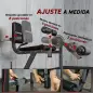 Máquina de Extensión y Curl de Piernas Ajustable con Carga de Placas para Entrenamiento de Cadera Muslos en Gimnasio