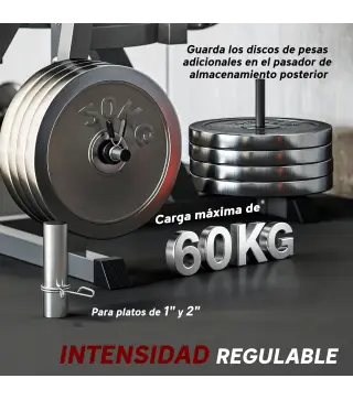 Máquina de Extensión y Curl de Piernas Ajustable con Carga de Placas para Entrenamiento de Cadera Muslos en Gimnasio