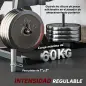 Máquina de Extensión y Curl de Piernas Ajustable con Carga de Placas para Entrenamiento de Cadera Muslos en Gimnasio