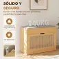 Banco Zapatero Recibidor con Asiento Acolchado Cajón Abatible Puerta de Ratán Estante Ajustable para Entrada Natural Banco Zapatero Recibidor con Asiento Acolchado Cajón Abatible Puerta de Ratán Estante Ajustable para Entrada Natural