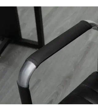 Silla de Escritorio Giratoria Silla de Oficina con Respaldo Alto Ruedas Giratorias Altura Ajustable Función Basculante y Reposab