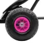 Coche de Pedales para Niños de 5-12 Años con Asiento Ajustable Neumáticos Inflables Amortiguador Carga 50kg Negro y Rosa Coche de Pedales para Niños de 5-12 Años con Asiento Ajustable Neumáticos Inflables Amortiguador Carga 50kg Negro y Rosa