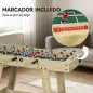 Futbolín para Niños de Madera Mesa de Futbolín con 2 Marcadores 8 Asas y 22 Jugadores 114x78x88 cm Natural Futbolín para Niños de Madera Mesa de Futbolín con 2 Marcadores 8 Asas y 22 Jugadores 114x78x88 cm Natural
