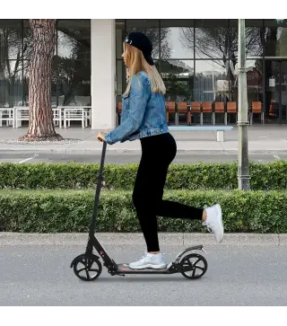 Patinete Plegable Scooter con Manillar Altura Ajustable Patinete Ligero para Adultos y Niños (más de 14 años) Tipo Monopatín con