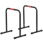 Barras Paralelas Training Soporte con Mango Extra Ancho para Flexiones Inclinadas Musculación Calistenia Dips 63x41x73 cm Negro Barras Paralelas Training Soporte con Mango Extra Ancho para Flexiones Inclinadas Musculación Calistenia Dips 63x41x73 cm Negro