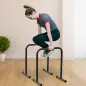 Barras Paralelas Training Soporte con Mango Extra Ancho para Flexiones Inclinadas Musculación Calistenia Dips 63x41x73 cm Negro Barras Paralelas Training Soporte con Mango Extra Ancho para Flexiones Inclinadas Musculación Calistenia Dips 63x41x73 cm Negro