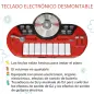 Batería Infantil con Taburete, Jazz Batería Infantil con 4 Tambores, Micrófono, Platos, Baquetas Teclado, Instrumento Musical pa Batería Infantil con Taburete, Jazz Batería Infantil con 4 Tambores, Micrófono, Platos, Baquetas Teclado, Instrumento Musical pa