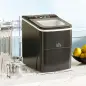 Máquina de Hacer Hielo Autolimpieza 12 kg/24h 9 Cubitos de Hielo en 8 Minutos 2 Tamaños de Cubitos Negro Máquina de Hacer Hielo Autolimpieza 12 kg/24h 9 Cubitos de Hielo en 8 Minutos 2 Tamaños de Cubitos Negro