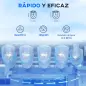 Máquina de Hacer Hielo Autolimpieza 12 kg/24h 9 Cubitos de Hielo en 8 Minutos 2 Tamaños de Cubitos Negro Máquina de Hacer Hielo Autolimpieza 12 kg/24h 9 Cubitos de Hielo en 8 Minutos 2 Tamaños de Cubitos Negro