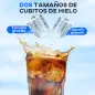 Máquina de Hacer Hielo Autolimpieza 12 kg/24h 9 Cubitos de Hielo en 8 Minutos 2 Tamaños de Cubitos Negro Máquina de Hacer Hielo Autolimpieza 12 kg/24h 9 Cubitos de Hielo en 8 Minutos 2 Tamaños de Cubitos Negro