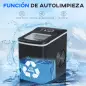 Máquina de Hacer Hielo Autolimpieza 12 kg/24h 9 Cubitos de Hielo en 8 Minutos 2 Tamaños de Cubitos Negro Máquina de Hacer Hielo Autolimpieza 12 kg/24h 9 Cubitos de Hielo en 8 Minutos 2 Tamaños de Cubitos Negro