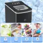 Máquina de Hacer Hielo Autolimpieza 12 kg/24h 9 Cubitos de Hielo en 8 Minutos 2 Tamaños de Cubitos Negro Máquina de Hacer Hielo Autolimpieza 12 kg/24h 9 Cubitos de Hielo en 8 Minutos 2 Tamaños de Cubitos Negro