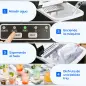 Máquina de Hacer Hielo Autolimpieza 12 kg/24h 9 Cubitos de Hielo en 8 Minutos 2 Tamaños de Cubitos Negro Máquina de Hacer Hielo Autolimpieza 12 kg/24h 9 Cubitos de Hielo en 8 Minutos 2 Tamaños de Cubitos Negro