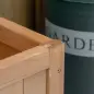 Jardinera con Enrejado de Madera Maciza Arriate Macetero con Soporte para Trepadora Cultivos Plantas Flores para Balcón Terraza