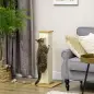 Poste Rascador para Gatos de 80 cm Árbol para Gatos con Poste de Sisal y Bola Colgante 38x38x80 cm Roble Poste Rascador para Gatos de 80 cm Árbol para Gatos con Poste de Sisal y Bola Colgante 38x38x80 cm Roble