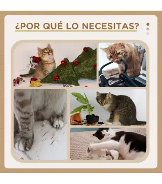 Poste Rascador para Gatos de 80 cm Árbol para Gatos con Poste de Sisal y Bola Colgante 38x38x80 cm Roble
