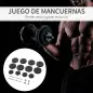 Juego de Mancuernas Ajustables con Barra de Conexión de Acero y Discos Desmontables 8x5 kg 4x1,5 kg Total 50 kg Negro