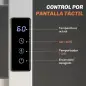 Toallero Eléctrico de Pared con Wi-Fi 10 Barras Temperatura Ajustable y Temporizador IPX4 45x11x80 cm Blanco