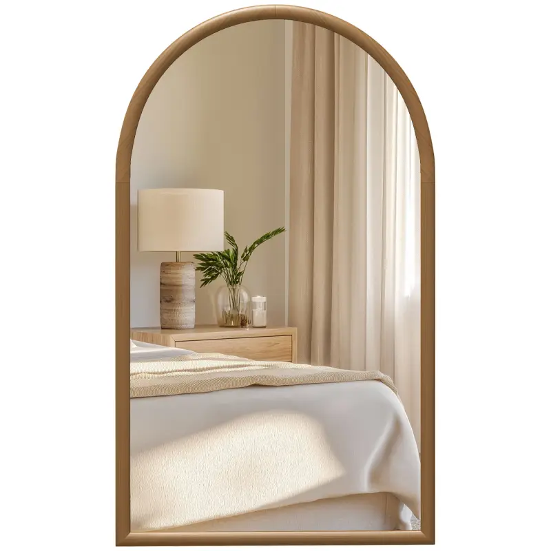 Espejo de Pared 65x110 cm con Marco de Madera en Forma de Ventana Espejo Decorativo para Salón Dormitorio Marrón Oscuro Espejo de Pared 65x110 cm con Marco de Madera en Forma de Ventana Espejo Decorativo para Salón Dormitorio Marrón Oscuro