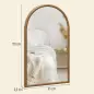 Espejo de Pared 65x110 cm con Marco de Madera en Forma de Ventana Espejo Decorativo para Salón Dormitorio Marrón Oscuro Espejo de Pared 65x110 cm con Marco de Madera en Forma de Ventana Espejo Decorativo para Salón Dormitorio Marrón Oscuro