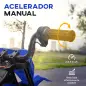 Moto Eléctrica para Niños 12V con 2 Motores Suspensión Trasera Ruedas de Apoyo Desmontables Música Niños 3-6 Años Azul