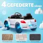 Coche eléctrico para niños VW Coccinelle, 3-5 km/h, con control remoto y música, Blanco