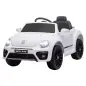 Coche eléctrico para niños VW Coccinelle, 3-5 km/h, con control remoto y música, Blanco