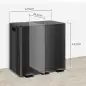 Papelera Cocina de Acero Inoxidable con 3 Compartimentos 3x15L con Pedales Tapas de Cierre Suave y Cubo Extraíble Negro Papelera Cocina de Acero Inoxidable con 3 Compartimentos 3x15L con Pedales Tapas de Cierre Suave y Cubo Extraíble Negro
