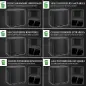 Papelera Cocina de Acero Inoxidable con 3 Compartimentos 3x15L con Pedales Tapas de Cierre Suave y Cubo Extraíble Negro Papelera Cocina de Acero Inoxidable con 3 Compartimentos 3x15L con Pedales Tapas de Cierre Suave y Cubo Extraíble Negro