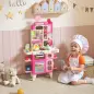 Cocina de Juguete con Luces Sonido Accesorios Fregadero Utensilios Alimentos Falsos para Niños a Partir de 3 Años Rosa Cocina de Juguete con Luces Sonido Accesorios Fregadero Utensilios Alimentos Falsos para Niños a Partir de 3 Años Rosa