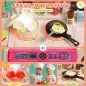 Cocina de Juguete con Luces Sonido Accesorios Fregadero Utensilios Alimentos Falsos para Niños a Partir de 3 Años Rosa Cocina de Juguete con Luces Sonido Accesorios Fregadero Utensilios Alimentos Falsos para Niños a Partir de 3 Años Rosa