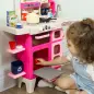Cocina de Juguete con Luces Sonido Accesorios Fregadero Utensilios Alimentos Falsos para Niños a Partir de 3 Años Rosa Cocina de Juguete con Luces Sonido Accesorios Fregadero Utensilios Alimentos Falsos para Niños a Partir de 3 Años Rosa