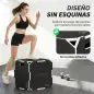 Cajón Pliométrico de Madera 3 en 1 con 3 Alturas Diferentes Asas sin Esquinas Entrenamiento de Salto 51x48x41 cm