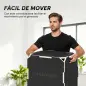 Cajón Pliométrico de Madera 3 en 1 con 3 Alturas Diferentes Asas sin Esquinas Entrenamiento de Salto 51x48x41 cm