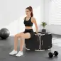 Cajón Pliométrico de Madera 3 en 1 con 3 Alturas Diferentes Asas sin Esquinas Entrenamiento de Salto 51x48x41 cm