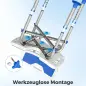 Silla Ducha Personas Mayores Antideslizante con Respaldo Altura Ajustable Soporte para Alcachofa Carga 150 kg Azul Silla Ducha Personas Mayores Antideslizante con Respaldo Altura Ajustable Soporte para Alcachofa Carga 150 kg Azul