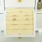 Caja Joyero de 4 Niveles con 2 Cajones Espejo Puertas Laterales con Ganchos para Pendientes Anillos Collares Blanco Caja Joyero de 4 Niveles con 2 Cajones Espejo Puertas Laterales con Ganchos para Pendientes Anillos Collares Blanco