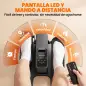 Mini Elíptica Eléctrica Bajo Escritorio con 12 Niveles Programas Automáticos Control Remoto y Pantalla LED Negro