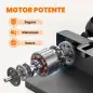 Mini Elíptica Eléctrica Bajo Escritorio con 12 Niveles Programas Automáticos Control Remoto y Pantalla LED Negro
