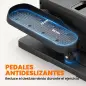 Mini Elíptica Eléctrica Bajo Escritorio con 12 Niveles Programas Automáticos Control Remoto y Pantalla LED Negro