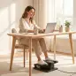 Mini Elíptica Eléctrica Bajo Escritorio con 12 Niveles Programas Automáticos Control Remoto y Pantalla LED Negro