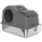 Arenero para Gatos Cubierto con Bandeja de Acero Inoxidable Tapa Extraíble Bordes Altos Fácil de Limpiar Gris Oscuro Arenero para Gatos Cubierto con Bandeja de Acero Inoxidable Tapa Extraíble Bordes Altos Fácil de Limpiar Gris Oscuro