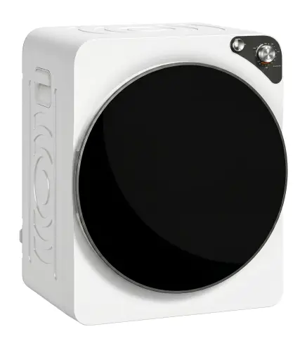 Secadora de Ropa Compacta 5 kg 1000W con 5 Modos de Secado Tambor de Acero Inoxidable Blanco